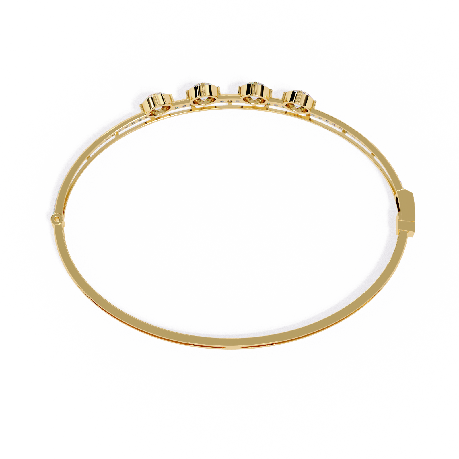 Solitairekart 2.32ct Four-Stone Diamond Bracelet-HI Color, VS-SI Clarity